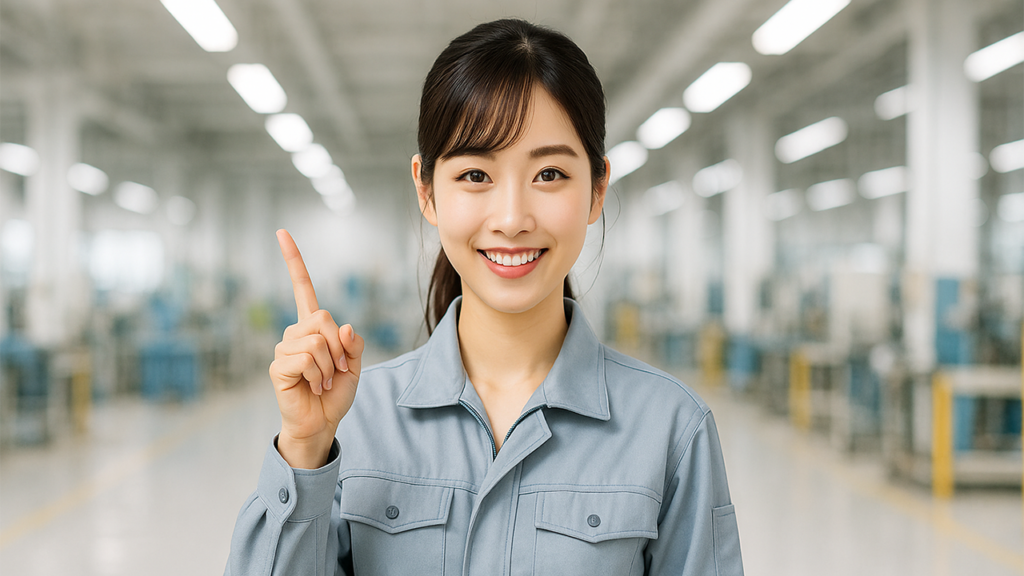 工場勤務の女性