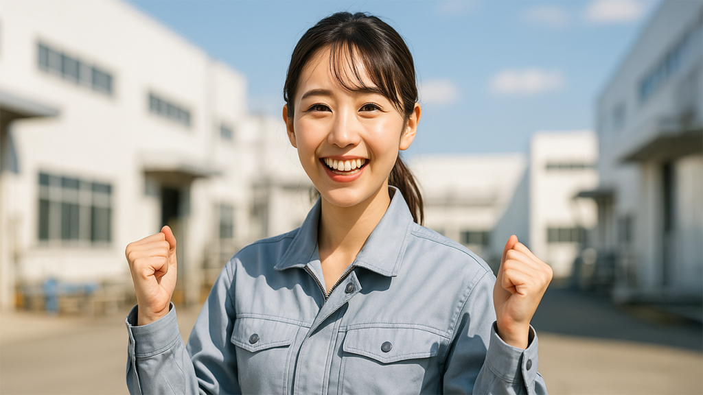 工場勤務の女性
