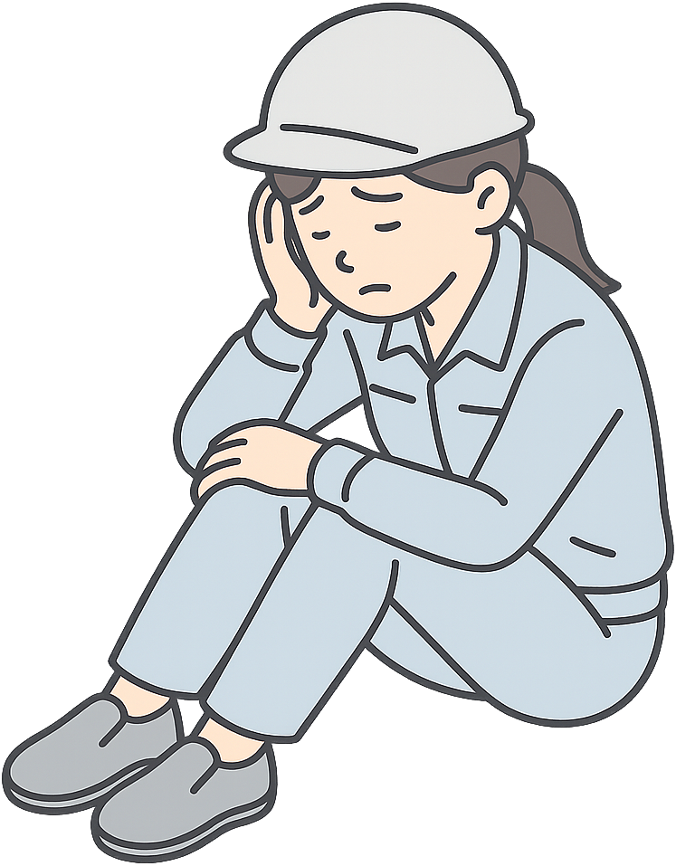 疲労している女性