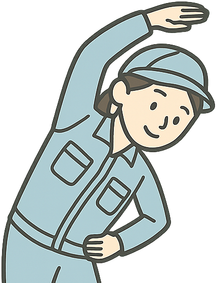 ストレッチしている女性