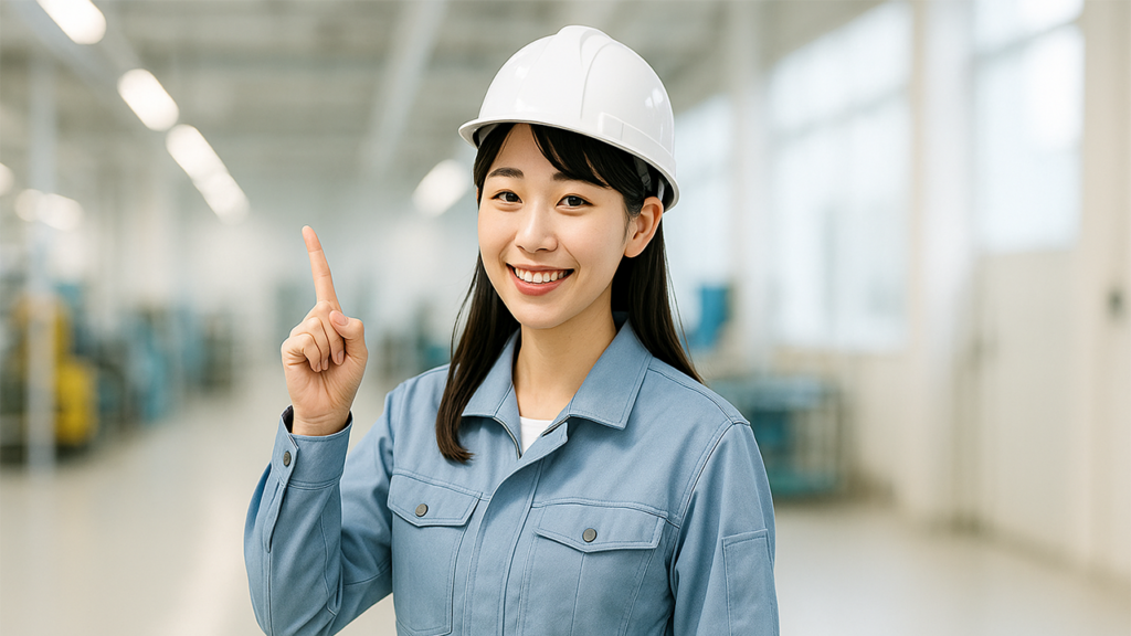 工場勤務の女性