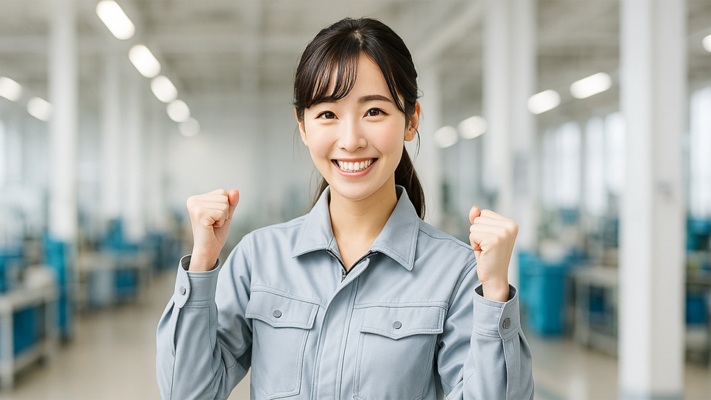 工場勤務の女性