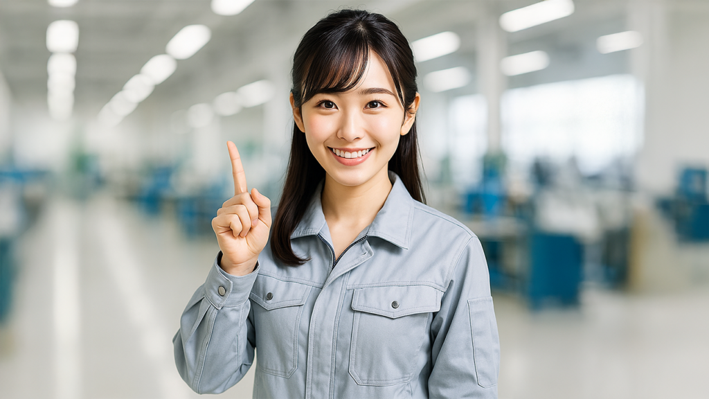 工場勤務の女性