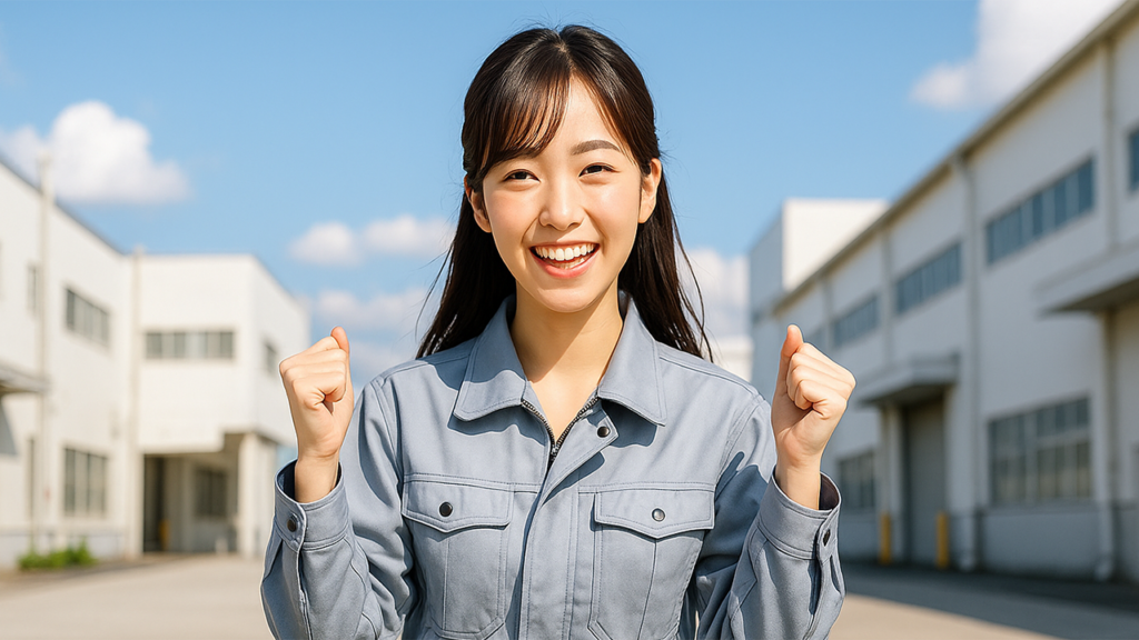 工場勤務の女性
