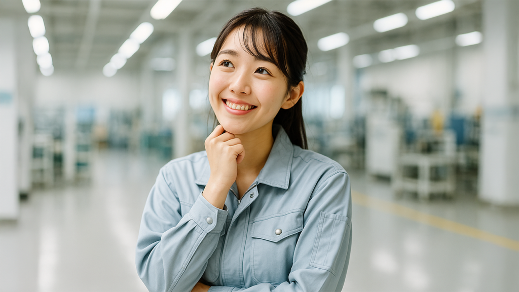 工場勤務の女性