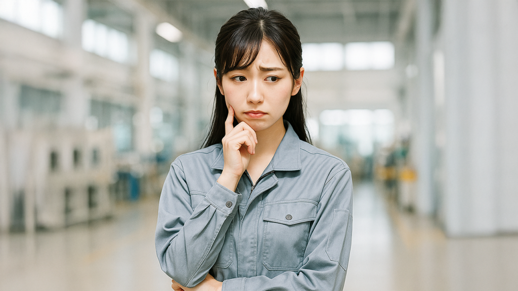 工場勤務の女性