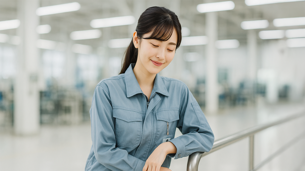工場勤務の女性