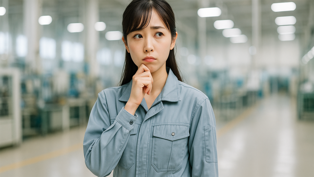 工場勤務の女性