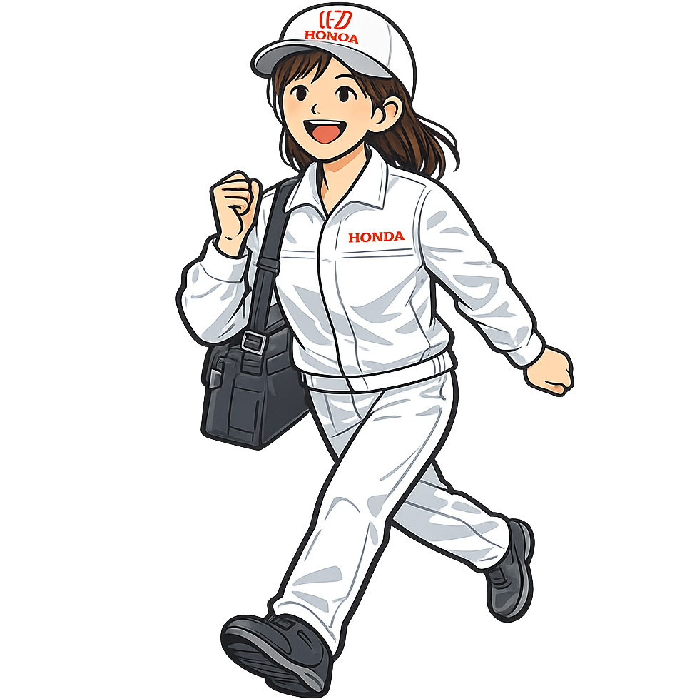 元気に出社しているホンダ期間工