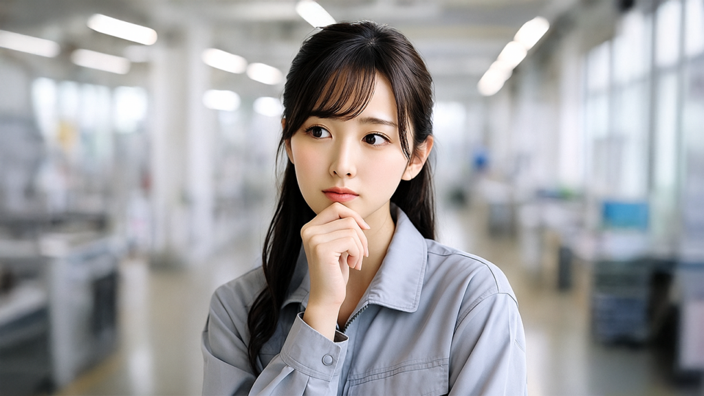 工場勤務の女性