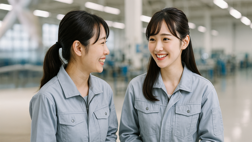 工場勤務の女性