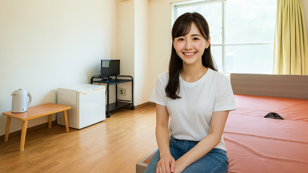 寮住まいの女性