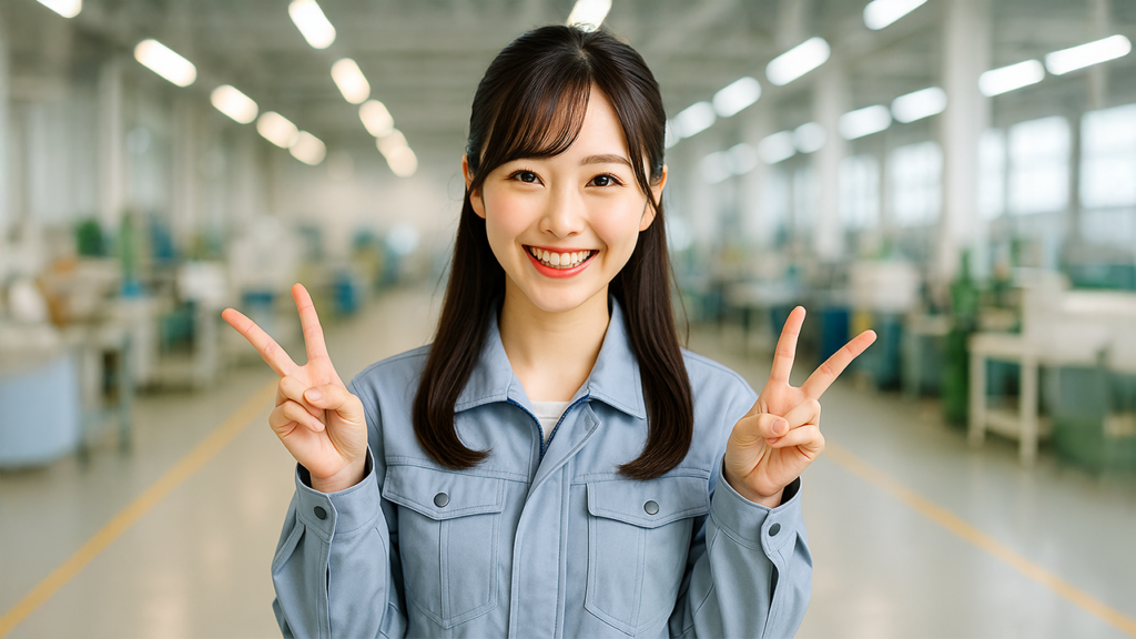 工場勤務の女性