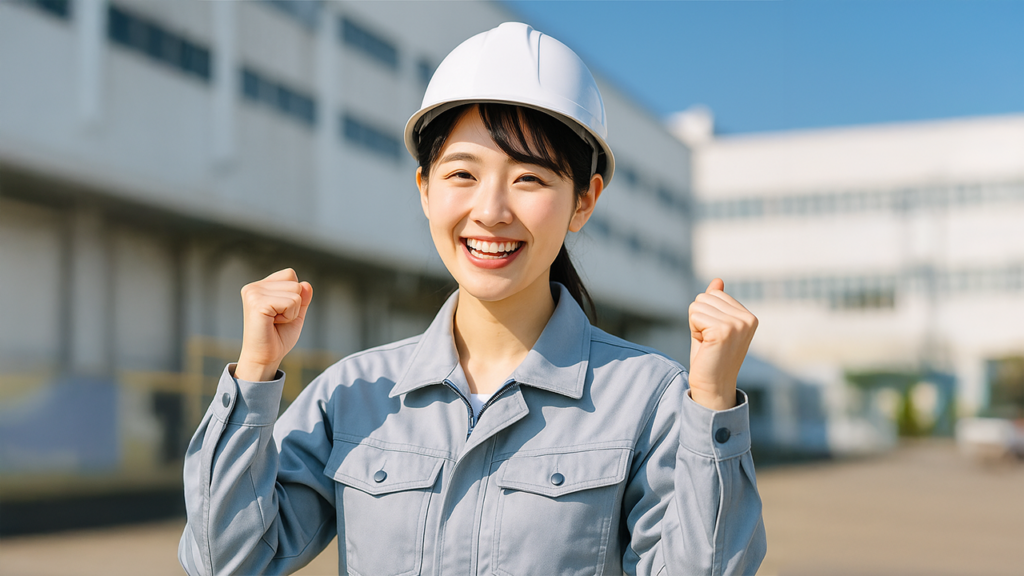 工場勤務の女性
