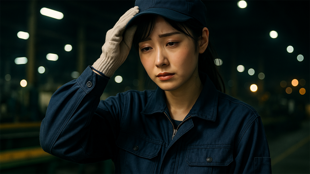 工場の夜勤は本当にしんどい？限界を感じたときの対処法