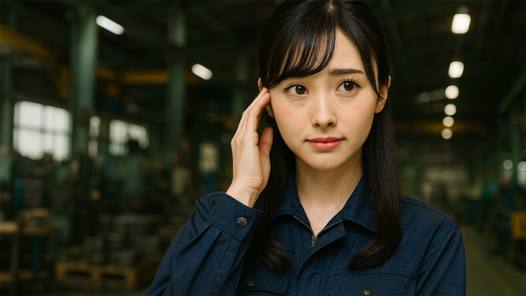 工場勤務の女性