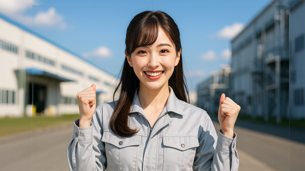 工場勤務の女性