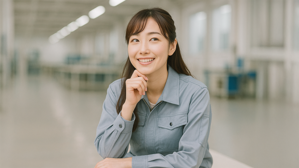 工場勤務の女性