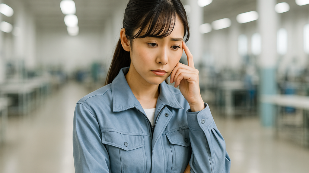 工場勤務の女性