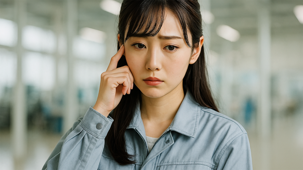 工場勤務の女性