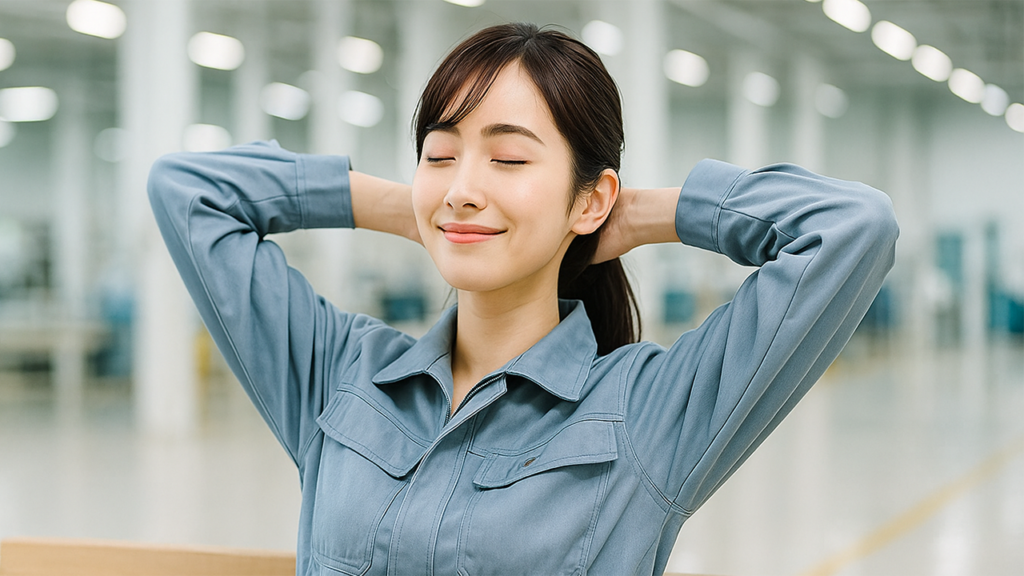 工場勤務の女性