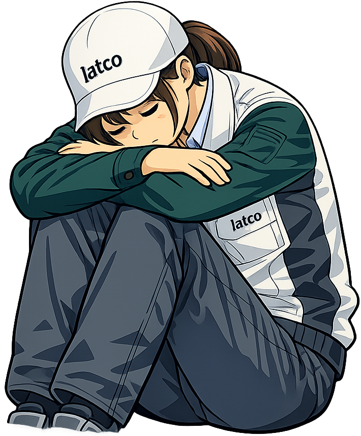 いねむりしている期間工