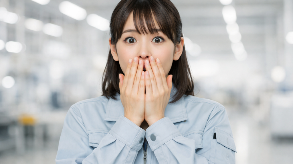 期間工からの転職を考えて現実を見据えている女性