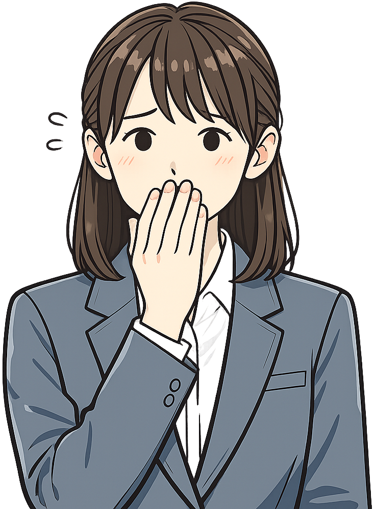 採用面接で言葉に詰まっている人