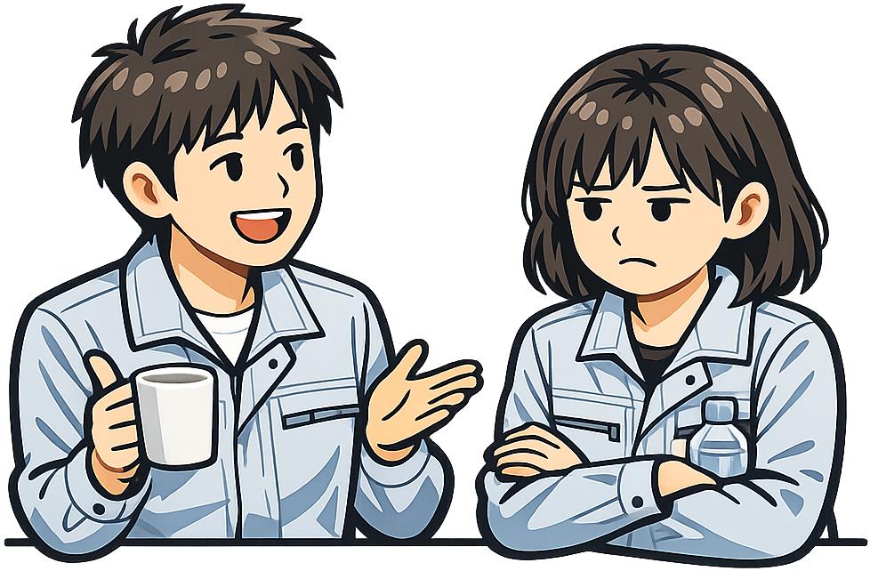 休憩中に人間関係による苦痛を感じている人