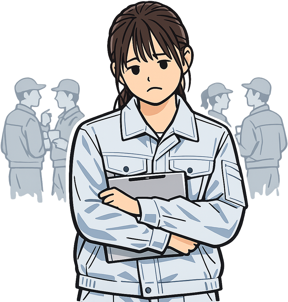 休憩時間でも周囲に気を使ってしまい落ち着かない期間工