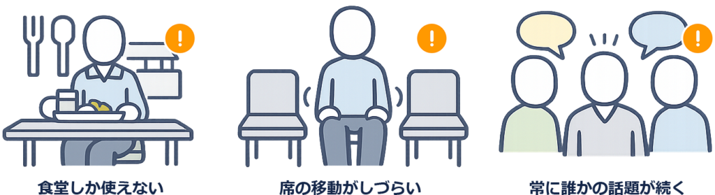 回復できない休憩時間の図