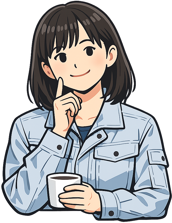 休憩中の期間工