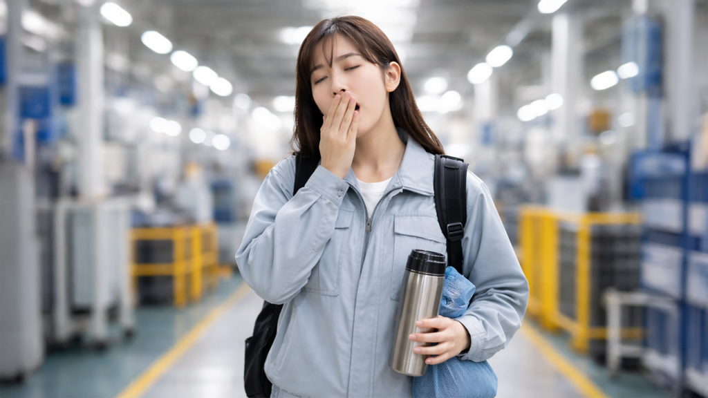 眠そうな期間工