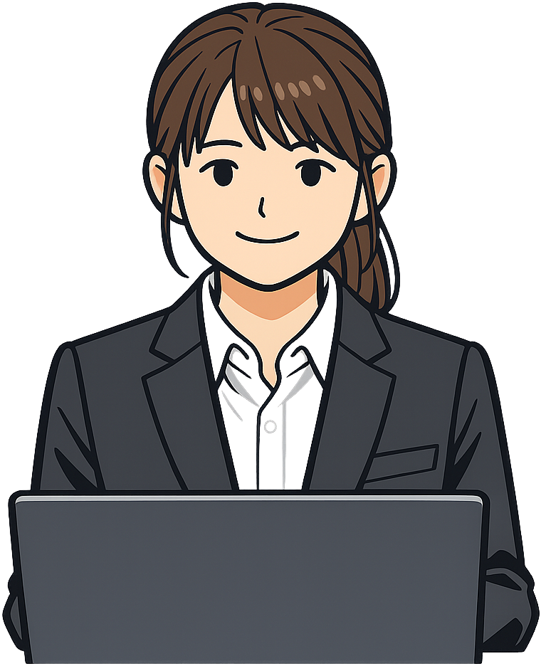 オンライン面接を受けている女性