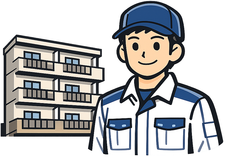 民間のアパートを会社が借り上げた寮