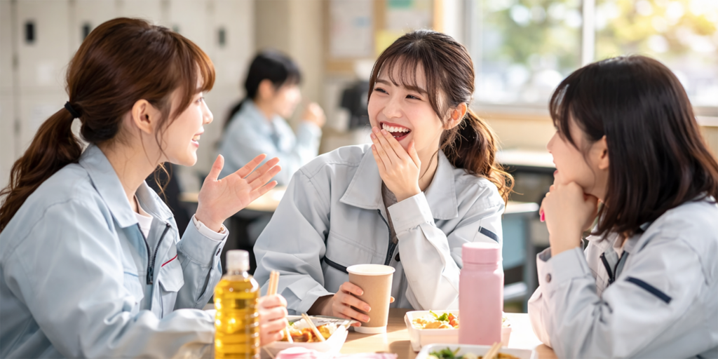 恋愛話しで盛り上がっている女性