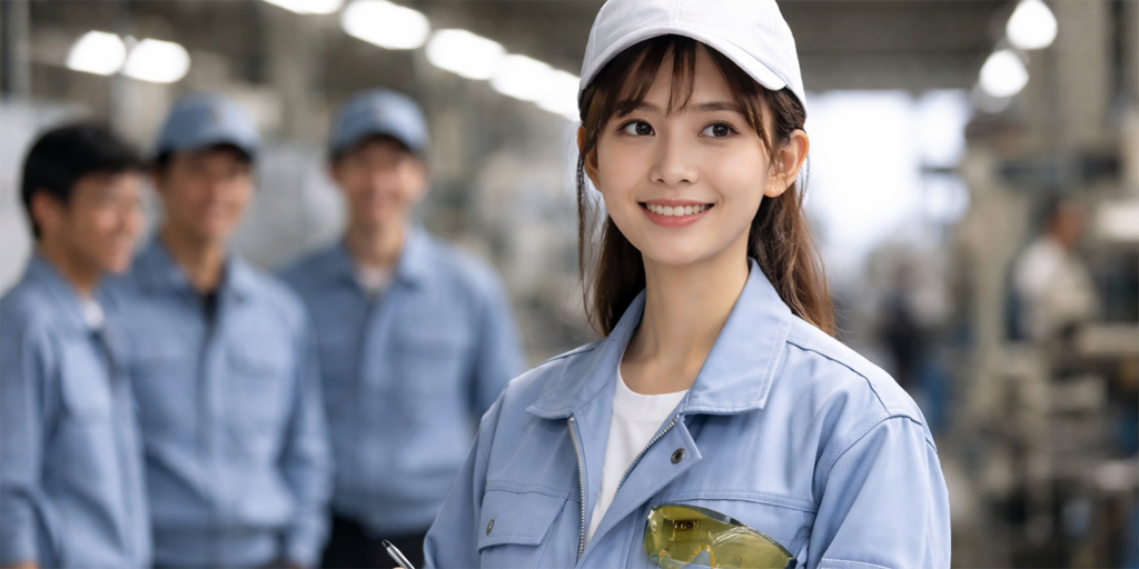 女性が少ない現場の様子写真