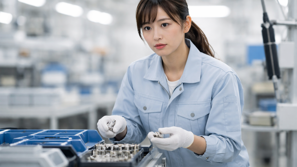 自身の作業を改善したいと考えている女性