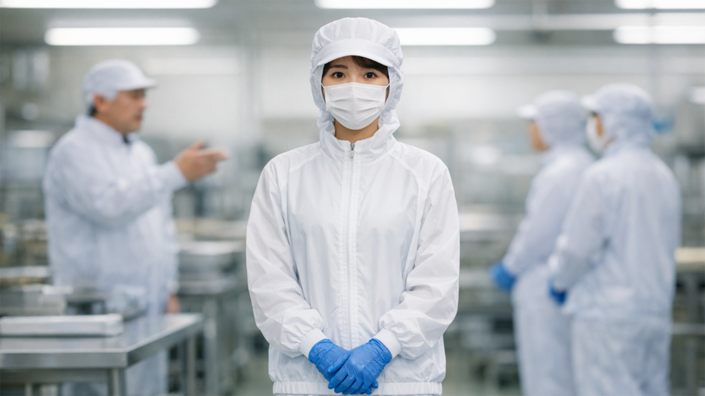 閉鎖性で偏った空気の食品工場