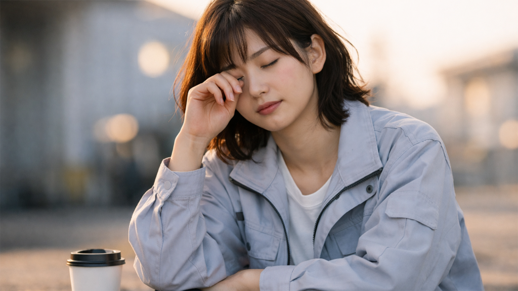 夜勤明けの期間工