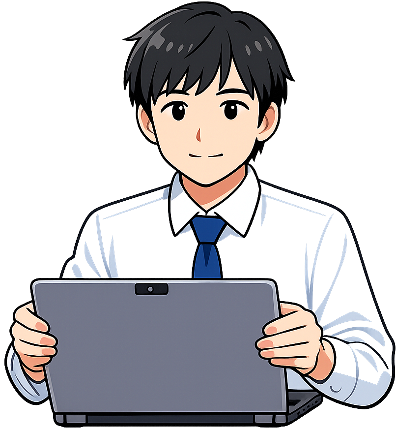 ラップトップを調整している人