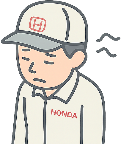 睡眠不足のまま働いているホンダ期間工