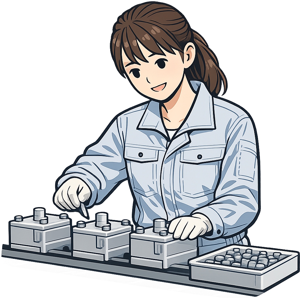 ライン作業の人