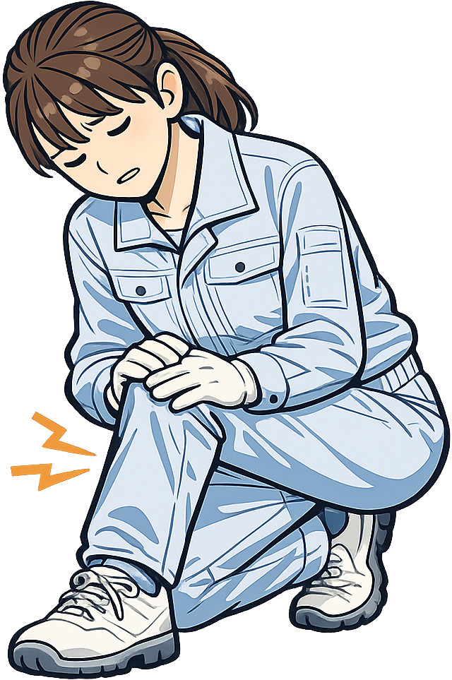 脚の痛みに苦しんでいる人