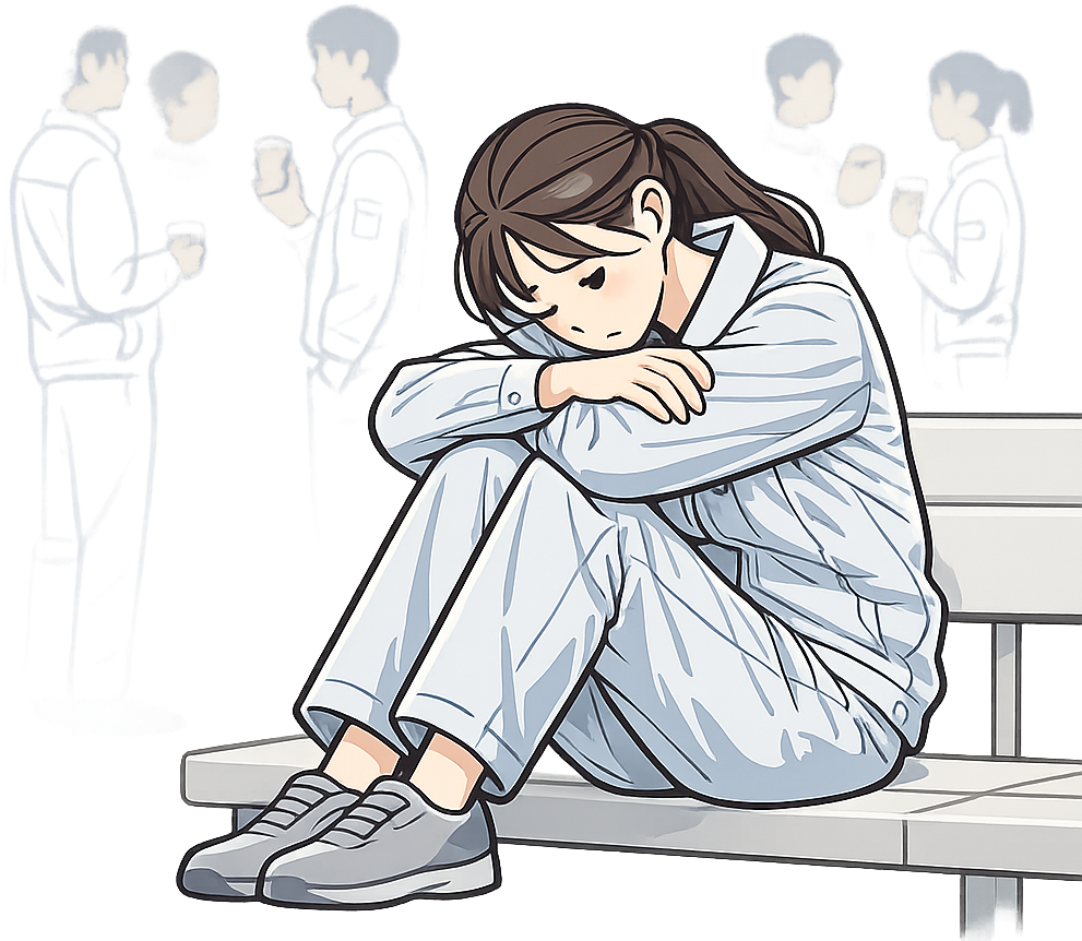 休憩時間を苦痛に感じている人