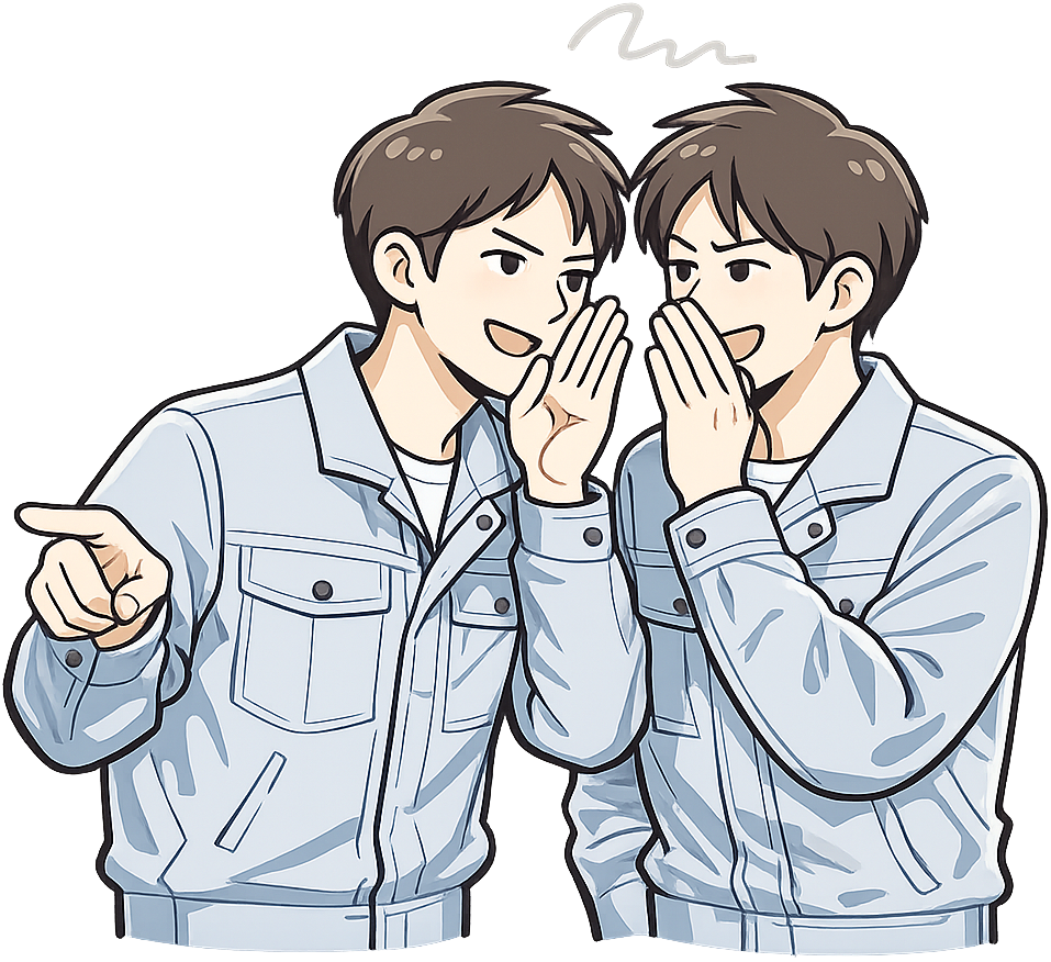 悪口を言っている人たち