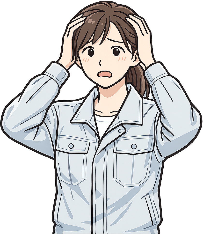 ショックを受けている人