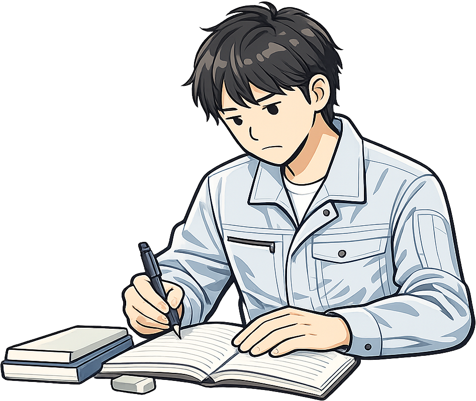 勉強している期間工