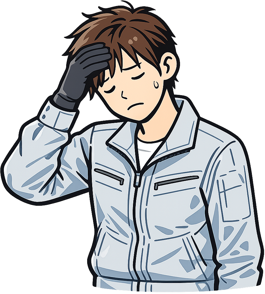 疲労している人