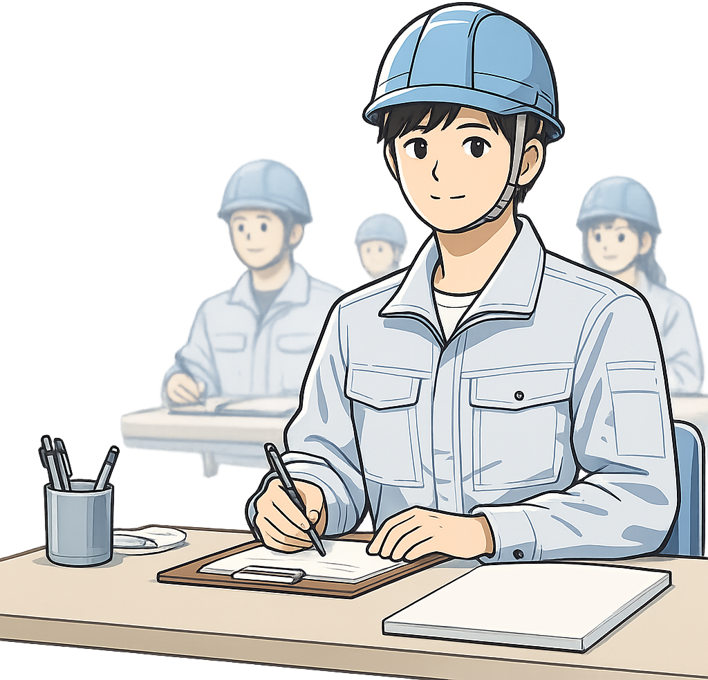 資格講習を受けている期間工